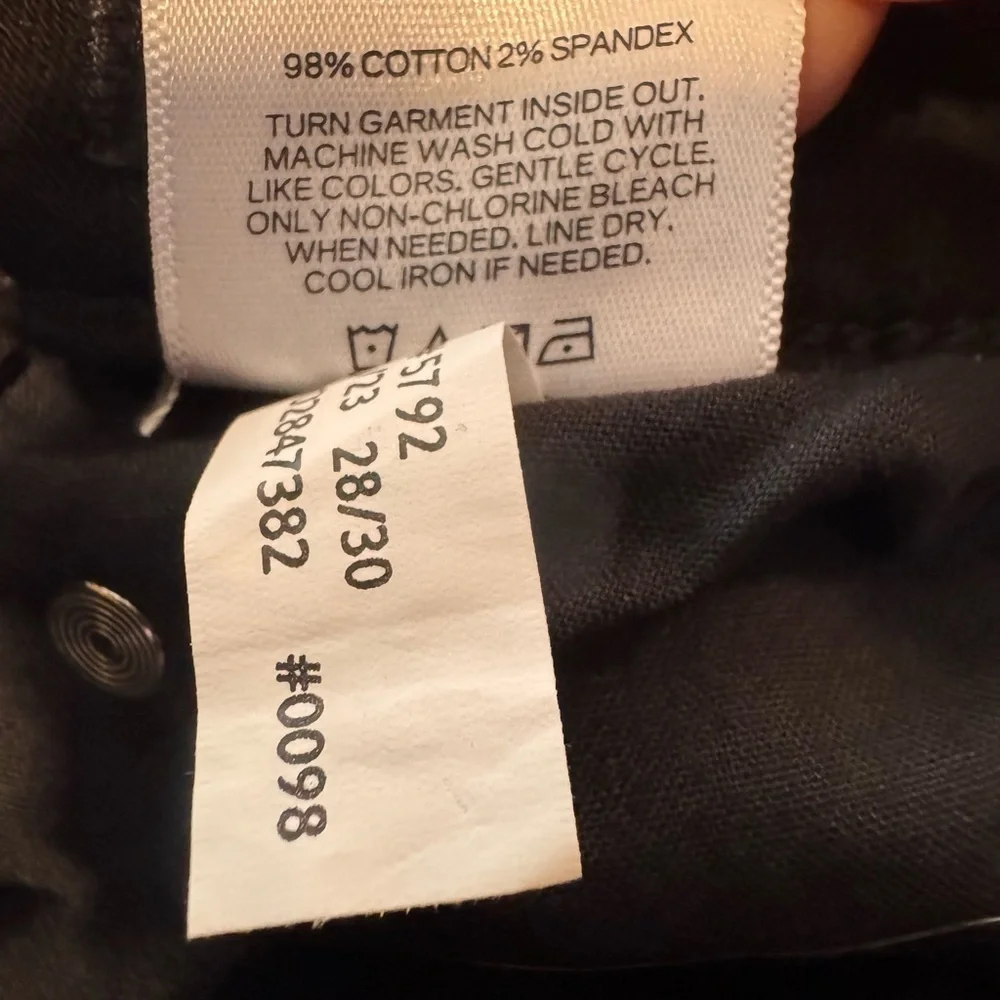 Express Men's Slim Straight Black Jeans  - Size 28x40 - NWT
